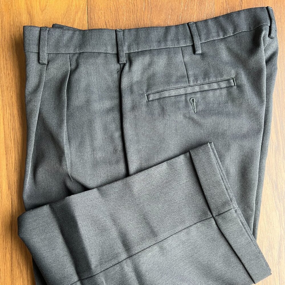Grey Bill Blass Dress Slacks 34x32